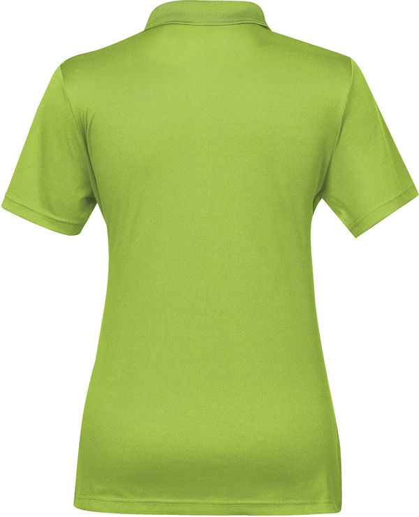 Am image of a Custom STORMTECH WOMENS ECLIPSE H2X DRY PIQUE POLO in KIWI!