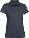 Am image of a Custom STORMTECH WOMENS ECLIPSE H2X DRY PIQUE POLO in NAVY!