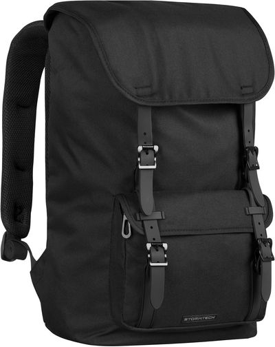 Am image of a Custom Stormtech Oasis Backpack in BLACK!