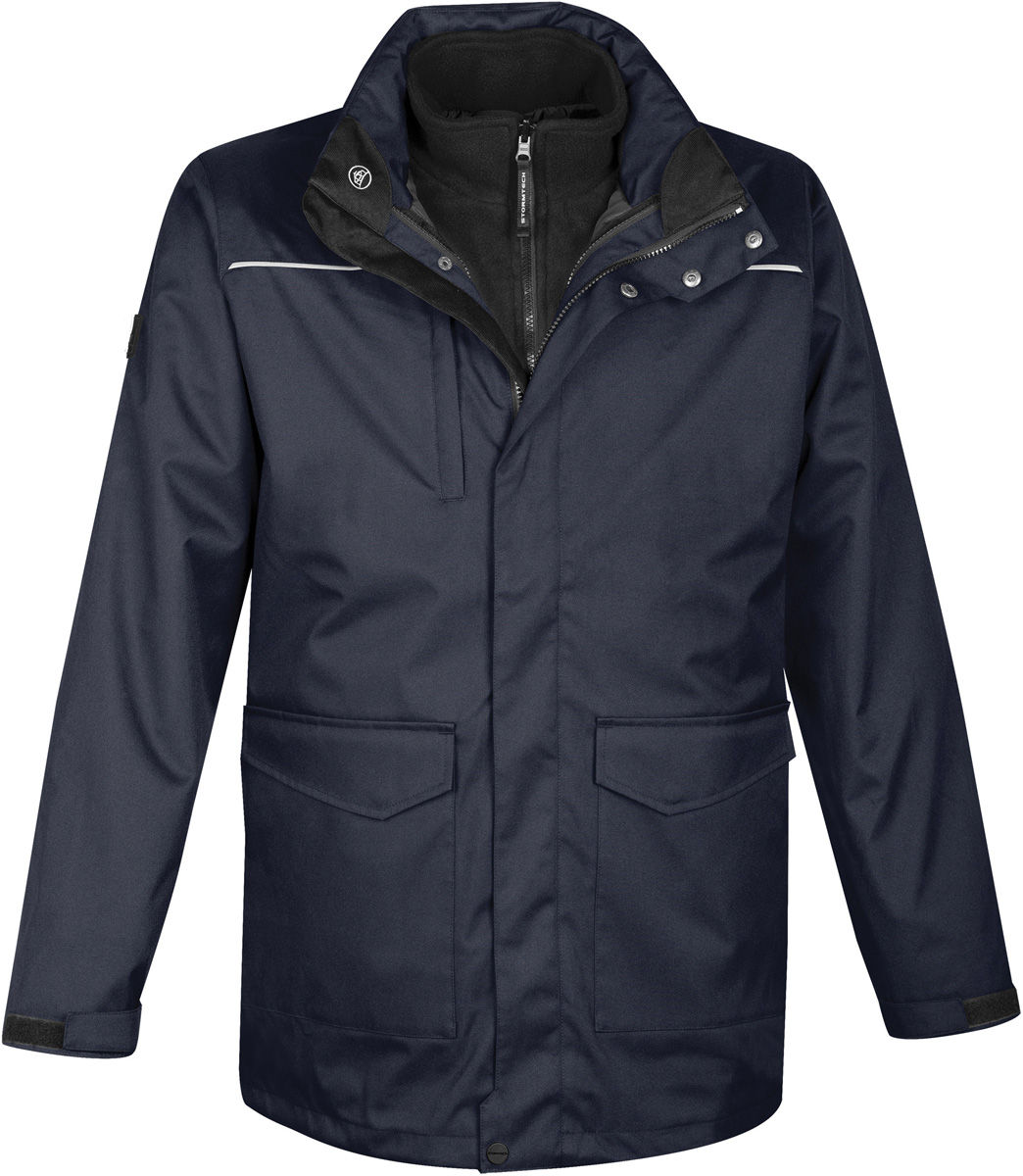 Stormtech Mens Vertex HD 3 in 1 System Parka in NAVY
