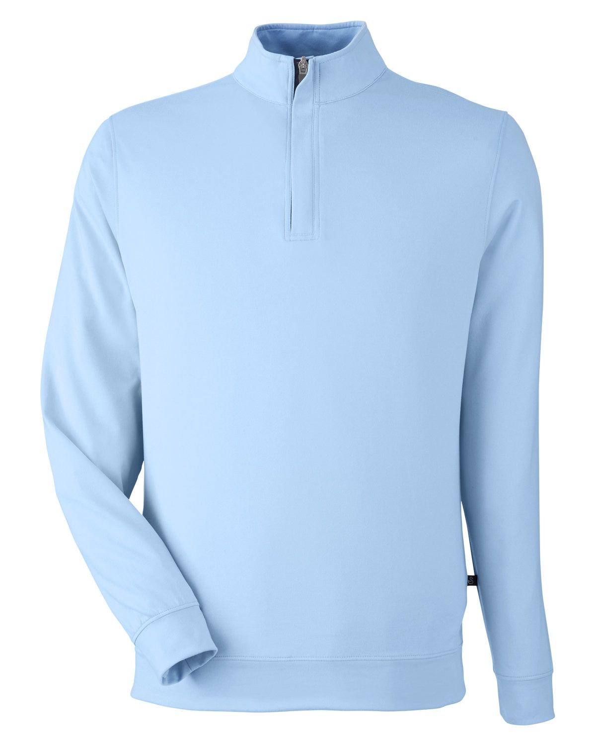 Swannies Golf Mens McKinnon Quarter Zip in Periwinkle Heather
