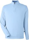 Am image of a Custom Swannies Golf Mens McKinnon Quarter Zip in Periwinkle Heather!