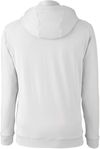 Am image of a Custom Swannies Golf Mens Vandyke Quarter Zip Hooded Sweatshirt in Glacier/Marine!