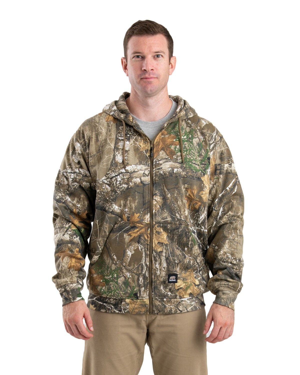 Berne Men's Berne Heritage Thermal Lined Sweatshirt in Realtree Edge