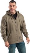 Am image of a Custom Berne Men's Berne Heritage Thermal Lined Sweatshirt in Alpine Green!