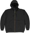 Am image of a Custom Berne Mens Glacier Hooded Full Zip Hooded Jacket in Black!