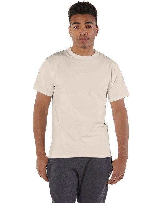Champion Adult Short Sleeve Cotton Tee in Sand