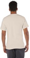 Am image of a Custom Champion Adult Short Sleeve Cotton Tee in Sand!