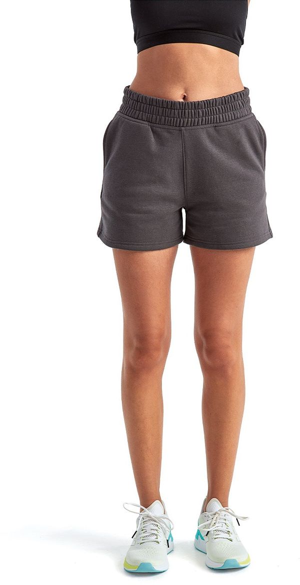 Am image of a Custom TriDri Ladies Maria Jogger Short in Charcoal!