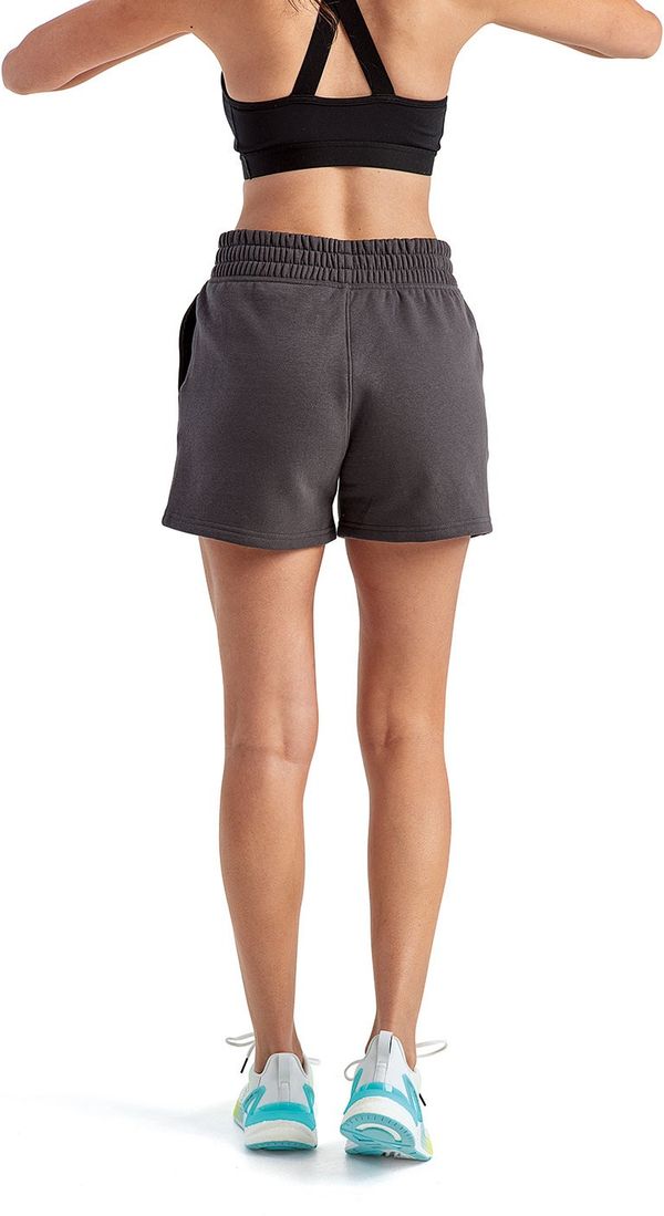 Am image of a Custom TriDri Ladies Maria Jogger Short in Charcoal!