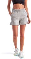Am image of a Custom TriDri Ladies Maria Jogger Short in Heather Grey!