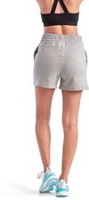 Am image of a Custom TriDri Ladies Maria Jogger Short in Heather Grey!