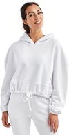 Am image of a Custom TriDri Ladies Maria Cropped Hoodie in WHITE!