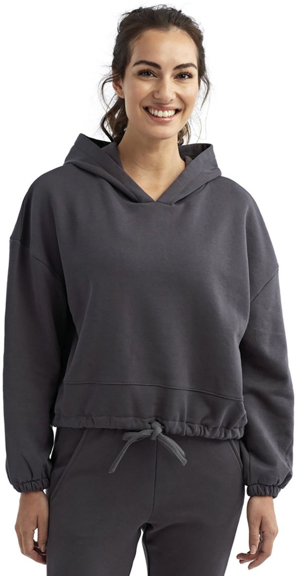 Am image of a Custom TriDri Ladies Maria Cropped Hoodie in CHARCOAL!