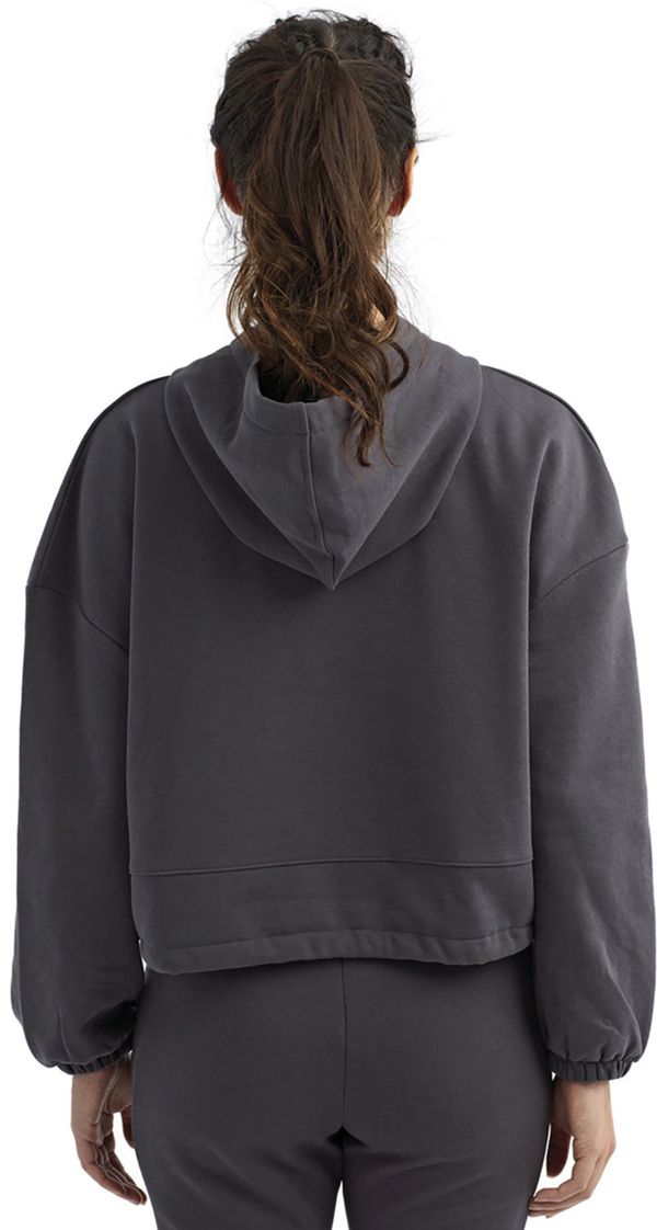 Am image of a Custom TriDri Ladies Maria Cropped Hoodie in CHARCOAL!