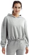 Am image of a Custom TriDri Ladies Maria Cropped Hoodie in HEATHER GREY!