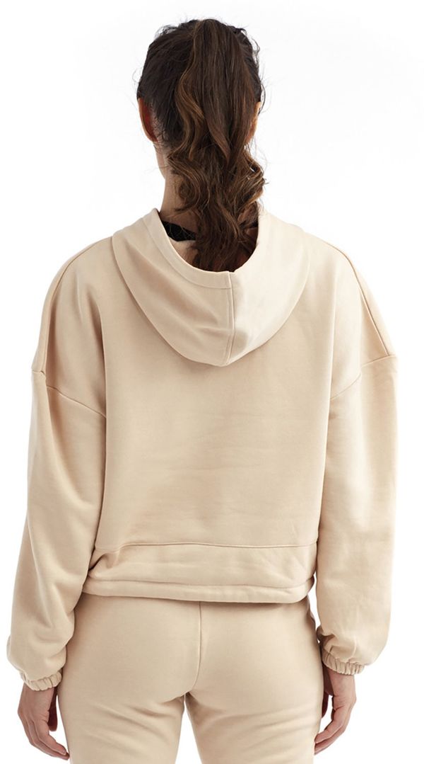 Am image of a Custom TriDri Ladies Maria Cropped Hoodie in NUDE!