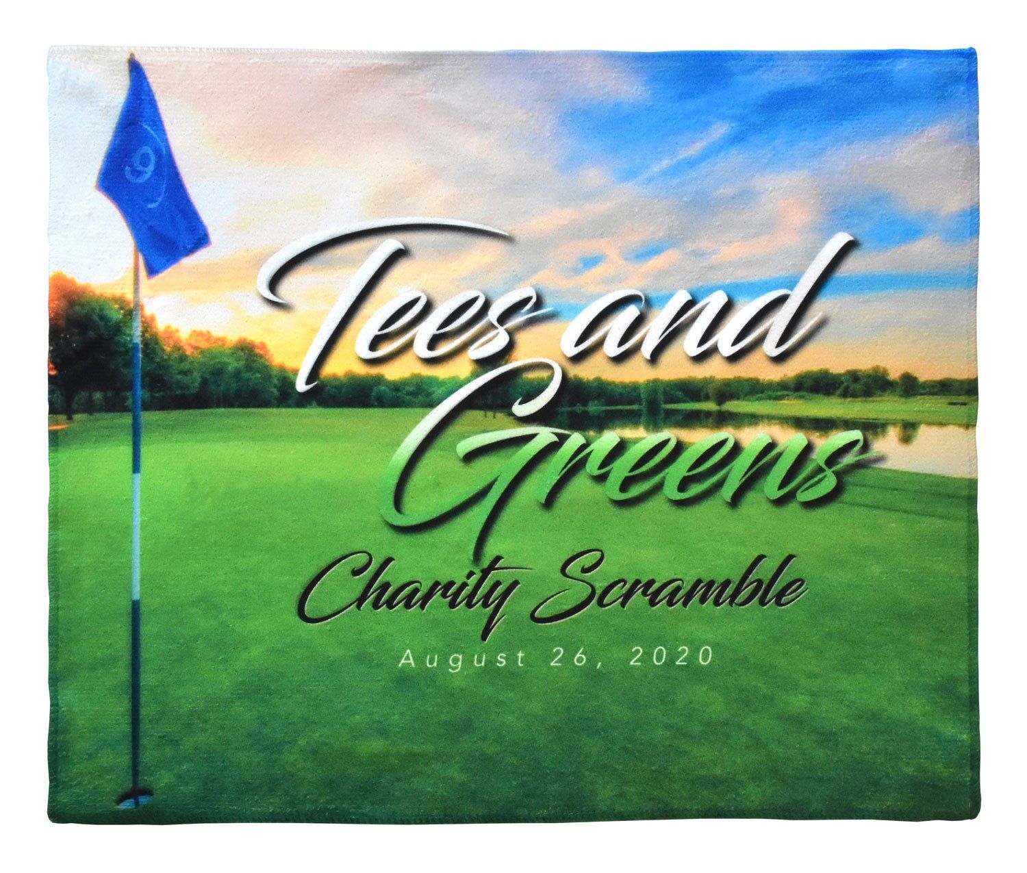 Full Colour Sublimated Cotton Poly Towel 15" by 18" in Full Colour Sublimation
