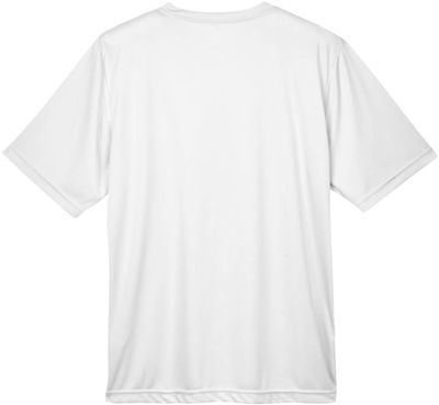 Am image of a Custom Team 365 Men's Zone Performance T Shirt in White!