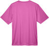Am image of a Custom Team 365 Men's Zone Performance T Shirt in Charity Pink!