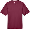 Am image of a Custom Team 365 Men's Zone Performance T Shirt in Sport Maroon!