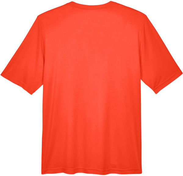 Am image of a Custom Team 365 Men's Zone Performance T Shirt in Sport Orange!