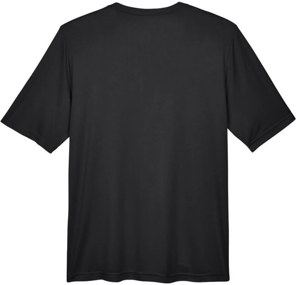 Am image of a Custom Team 365 Men's Zone Performance T Shirt in Black!