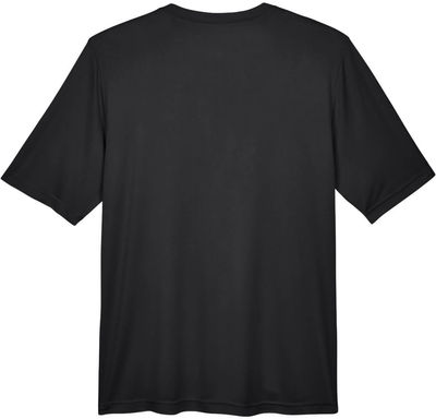 Am image of a Custom Team 365 Men's Zone Performance T Shirt in Black!