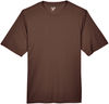 Am image of a Custom Team 365 Men's Zone Performance T Shirt in Sport Dark Brown!