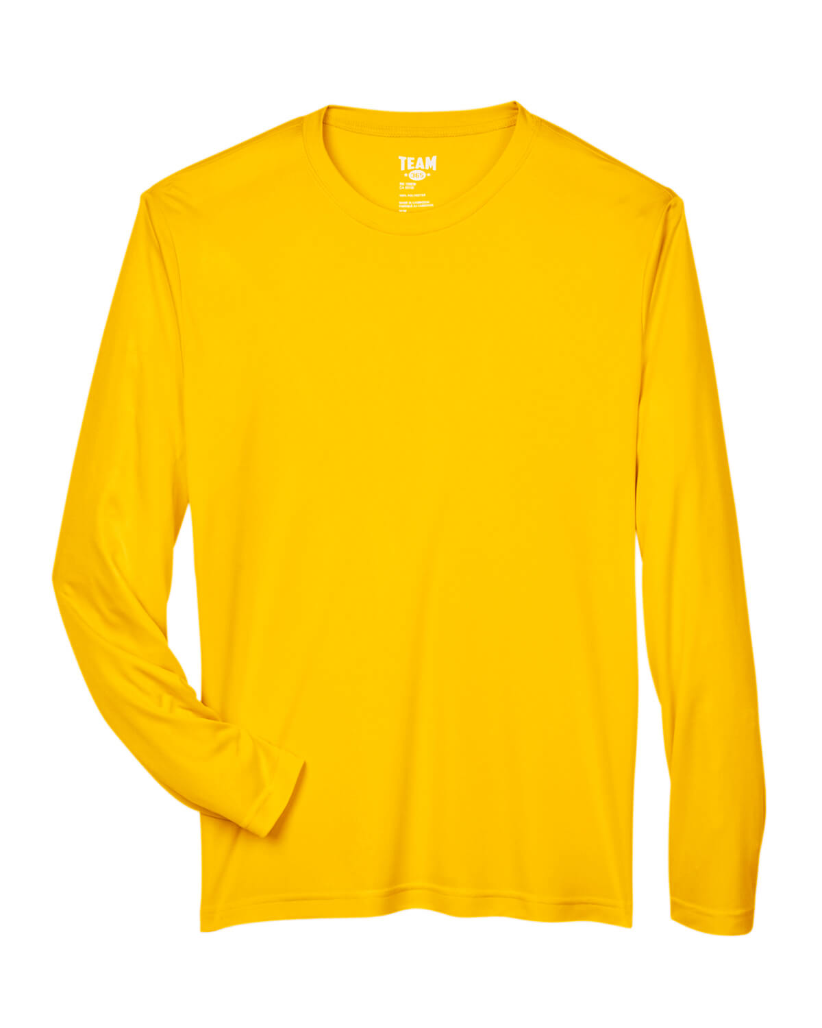 Team 365 Men's Zone Performance Long Sleeve T Shirt in Athletic Gold