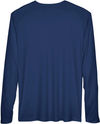 Am image of a Custom Team 365 Men's Zone Performance Long Sleeve T Shirt in Sport Dark Navy!