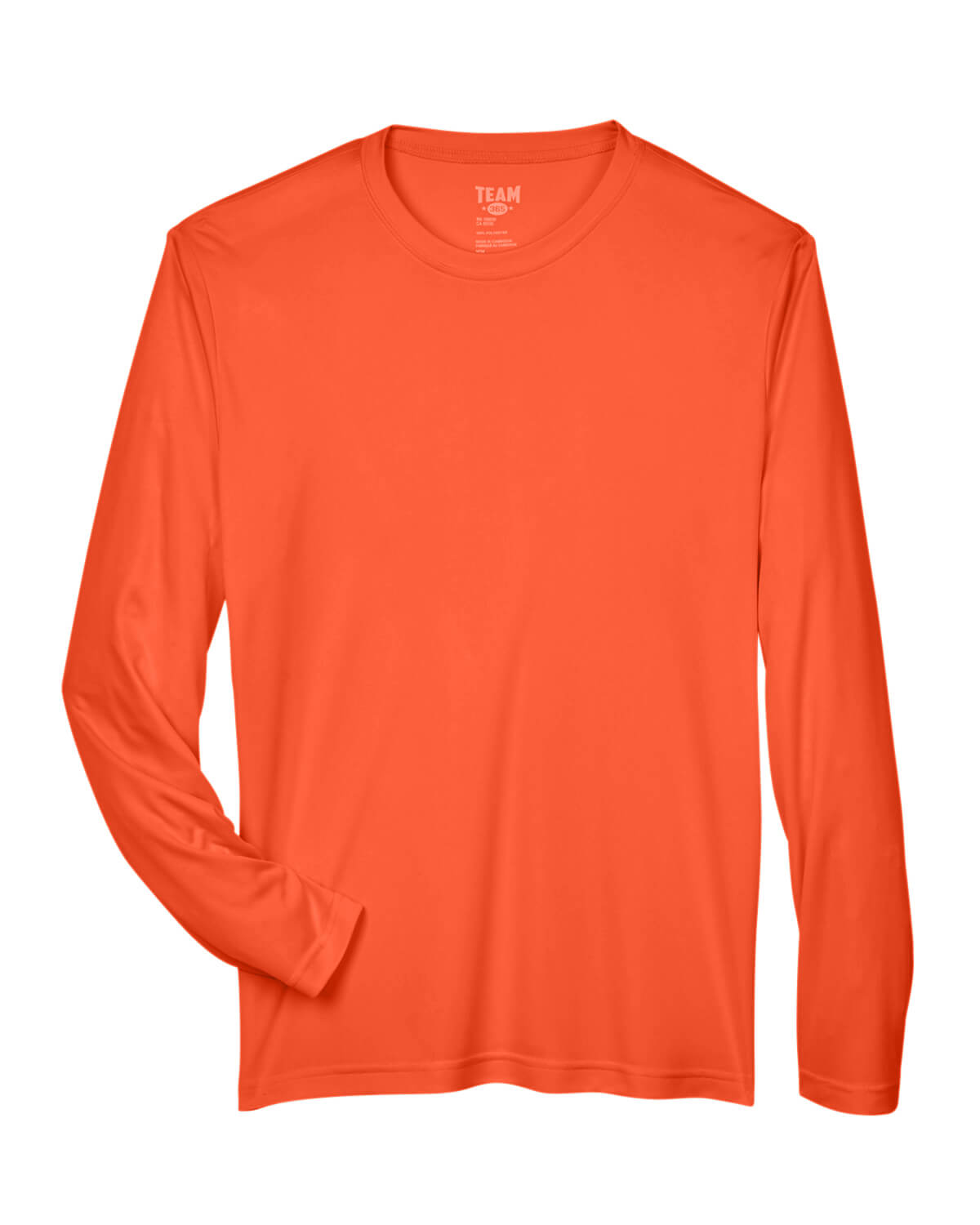 Team 365 Men's Zone Performance Long Sleeve T Shirt in Sport Orange