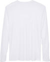 Am image of a Custom Team 365 Men's Zone Performance Long Sleeve T Shirt in White!