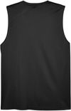 Am image of a Custom Team 365 Mens Zone Performance Muscle TShirt in Black!