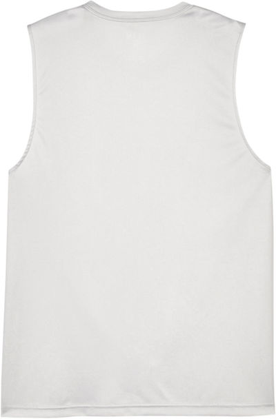 Am image of a Custom Team 365 Mens Zone Performance Muscle TShirt in Sport Silver!