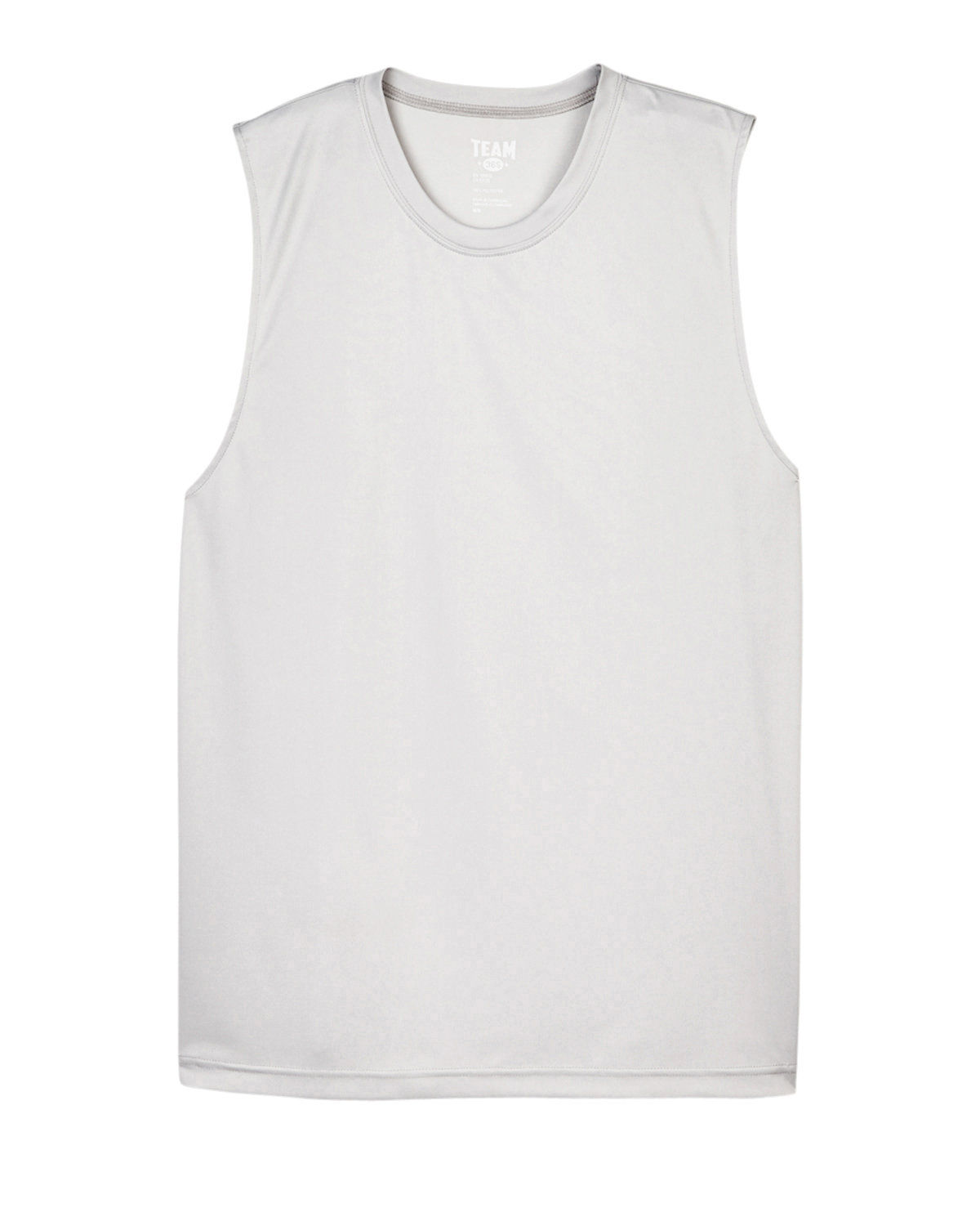 Team 365 Mens Zone Performance Muscle TShirt in Sport Silver