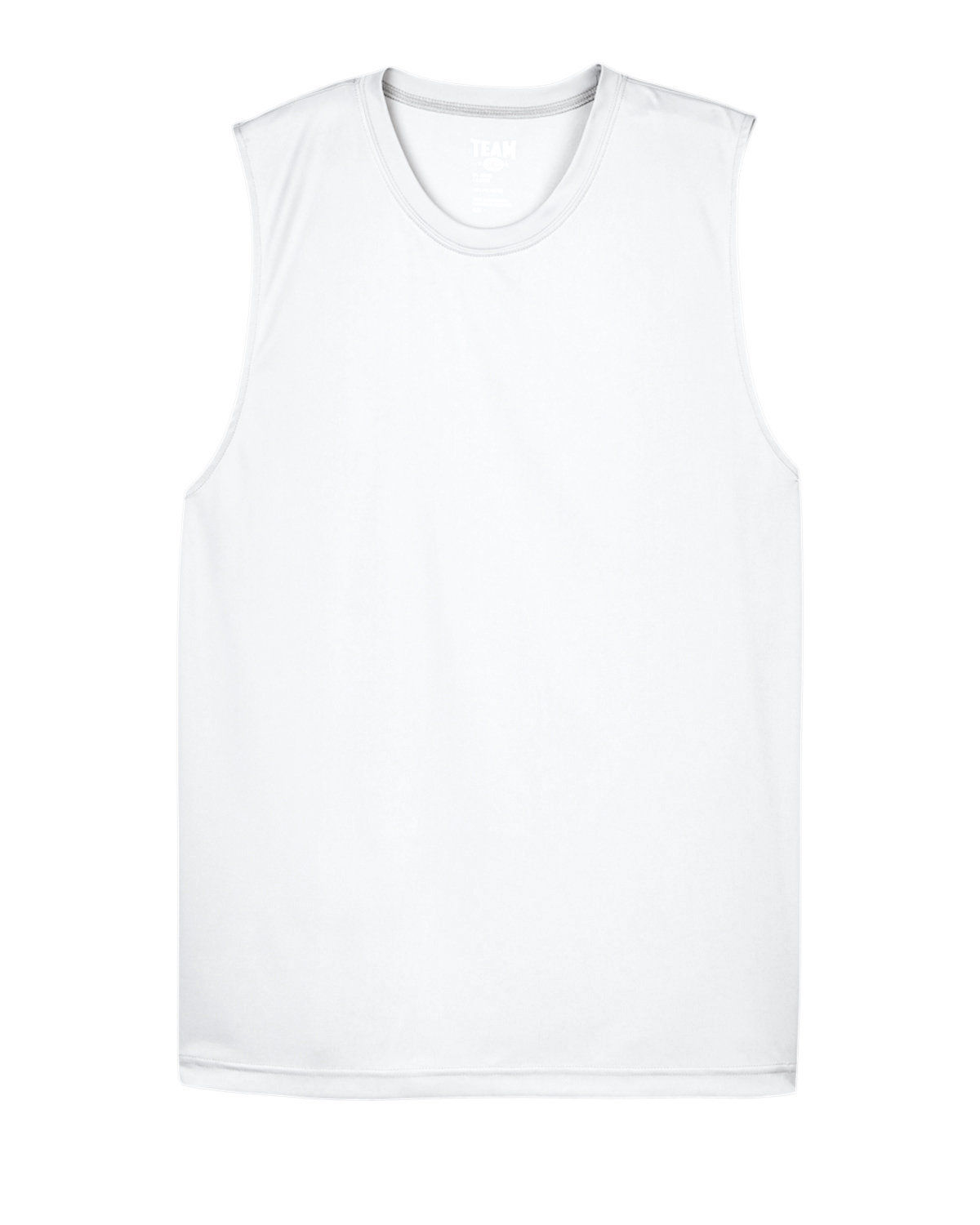 Team 365 Mens Zone Performance Muscle TShirt in White