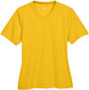 Am image of a Custom Team 365 Ladies' Zone Performance T Shirt in Athletic Gold!