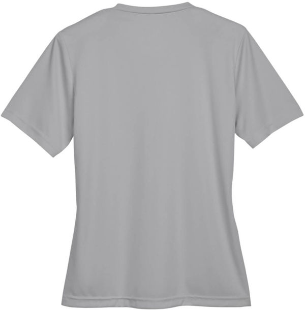 Am image of a Custom Team 365 Ladies' Zone Performance T Shirt in Sport Graphite!