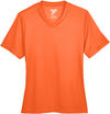 Am image of a Custom Team 365 Ladies' Zone Performance T Shirt in Sport Orange!