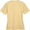 Am image of a Custom Team 365 Ladies' Zone Performance T Shirt in Sport Vegas Gold!
