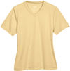 Am image of a Custom Team 365 Ladies' Zone Performance T Shirt in Sport Vegas Gold!