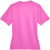 Am image of a Custom Team 365 Ladies' Zone Performance T Shirt in Charity Pink!
