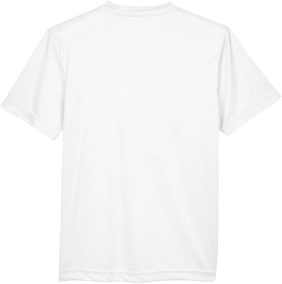Am image of a Custom Team 365 Youth Zone Performance T Shirt in White!