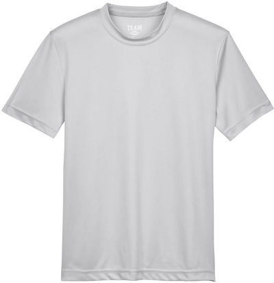 Am image of a Custom Team 365 Youth Zone Performance T Shirt in Sport SIlver!