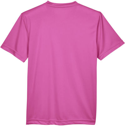 Am image of a Custom Team 365 Youth Zone Performance T Shirt in Charity Pink!