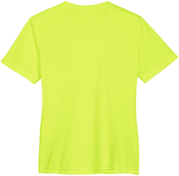 Am image of a Custom Team 365 Youth Zone Performance T Shirt in Safety Yellow!