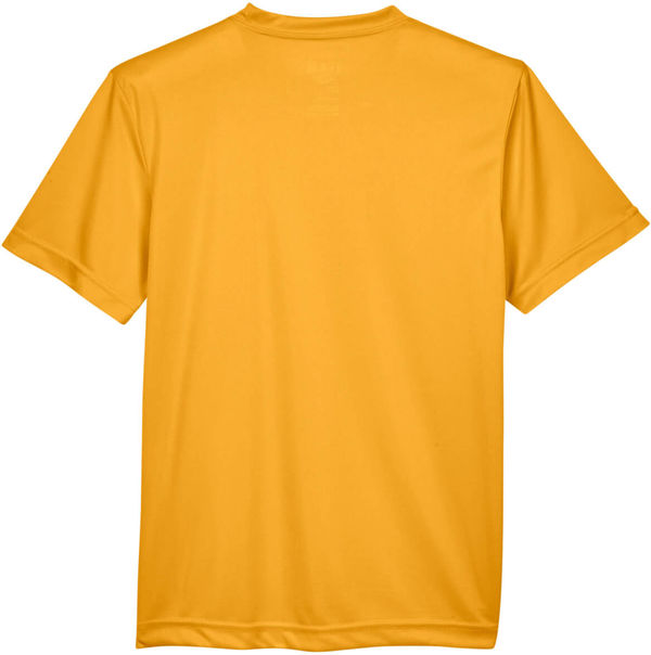 Am image of a Custom Team 365 Youth Zone Performance T Shirt in Athletic Gold!