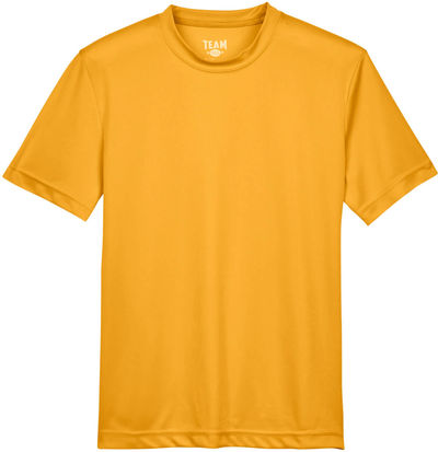 Am image of a Custom Team 365 Youth Zone Performance T Shirt in Athletic Gold!