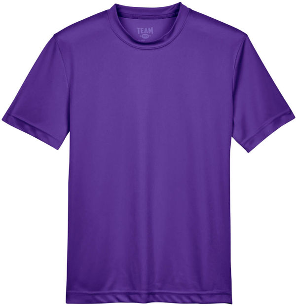 Am image of a Custom Team 365 Youth Zone Performance T Shirt in Sport Purple!